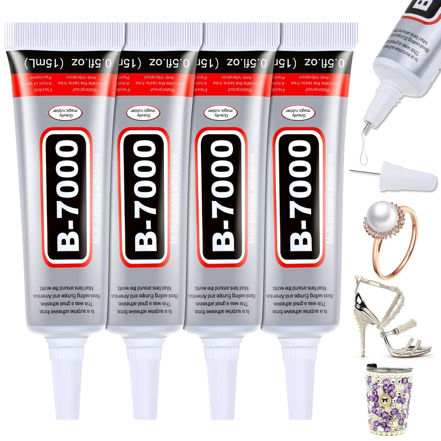 Crafting Resin - 1-10Pcs B-7000 Super Glue Loolifl Safety
