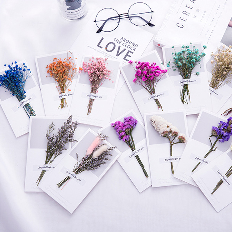Dried Flower Bulk - 10 Chiếc Một Thẻ Cưới Thiệp