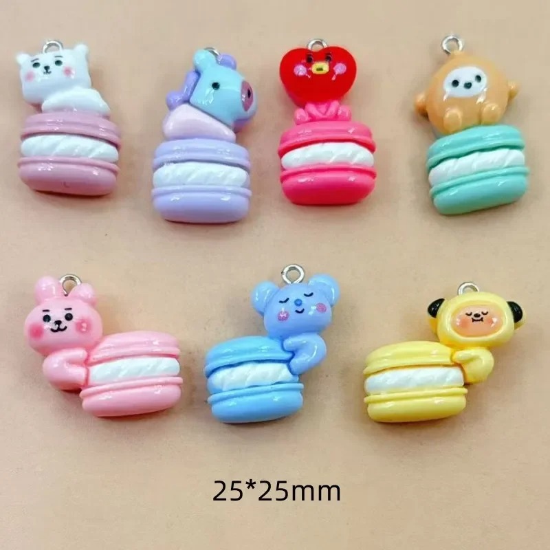 Resin Craft Material - 10pcs Mixed Cartoon Resin Charms Tiny