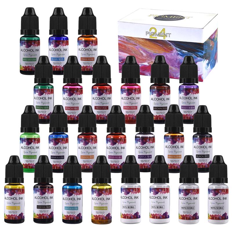 Resin Dye Alcohol - 1 Bộ Nhựa Dính Sắc Tố