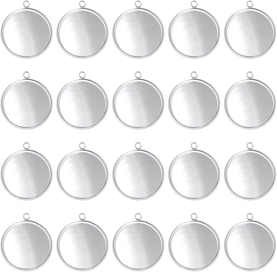 20 Pieces Stainless Steel Roun - đánh giá và giá Crafting Resin