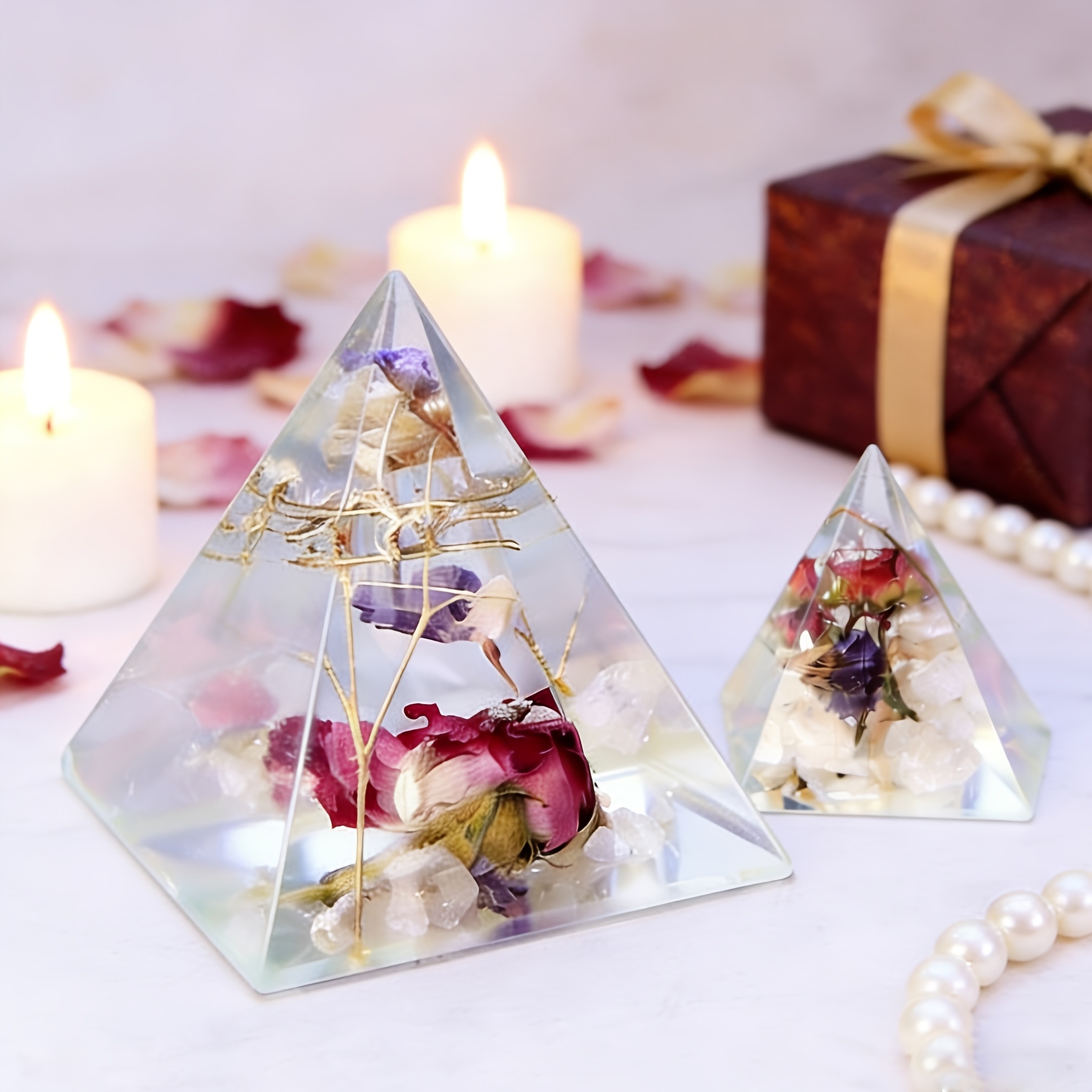 5pc - Pyramid Resin Molds of V - đánh giá và giá Resin Jewelry Kit