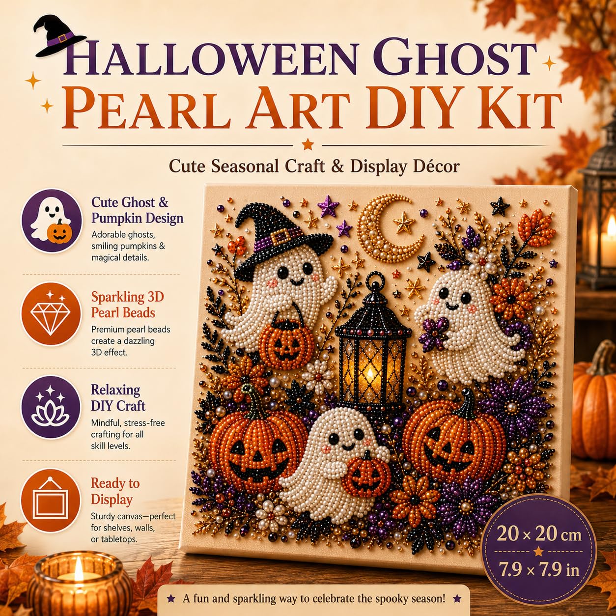 @Halloween Ghost Pearl Art Kit - đánh giá và giá Resin Craft For Beginners