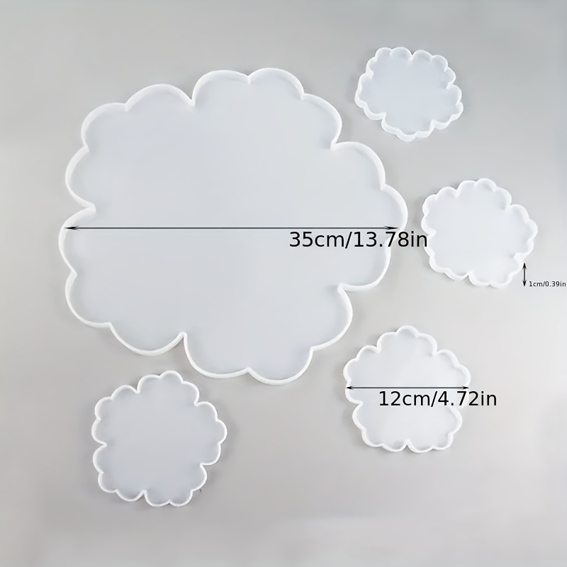 5pcs Mirror Large Flower Small - đánh giá và giá Silicone Mold Tray