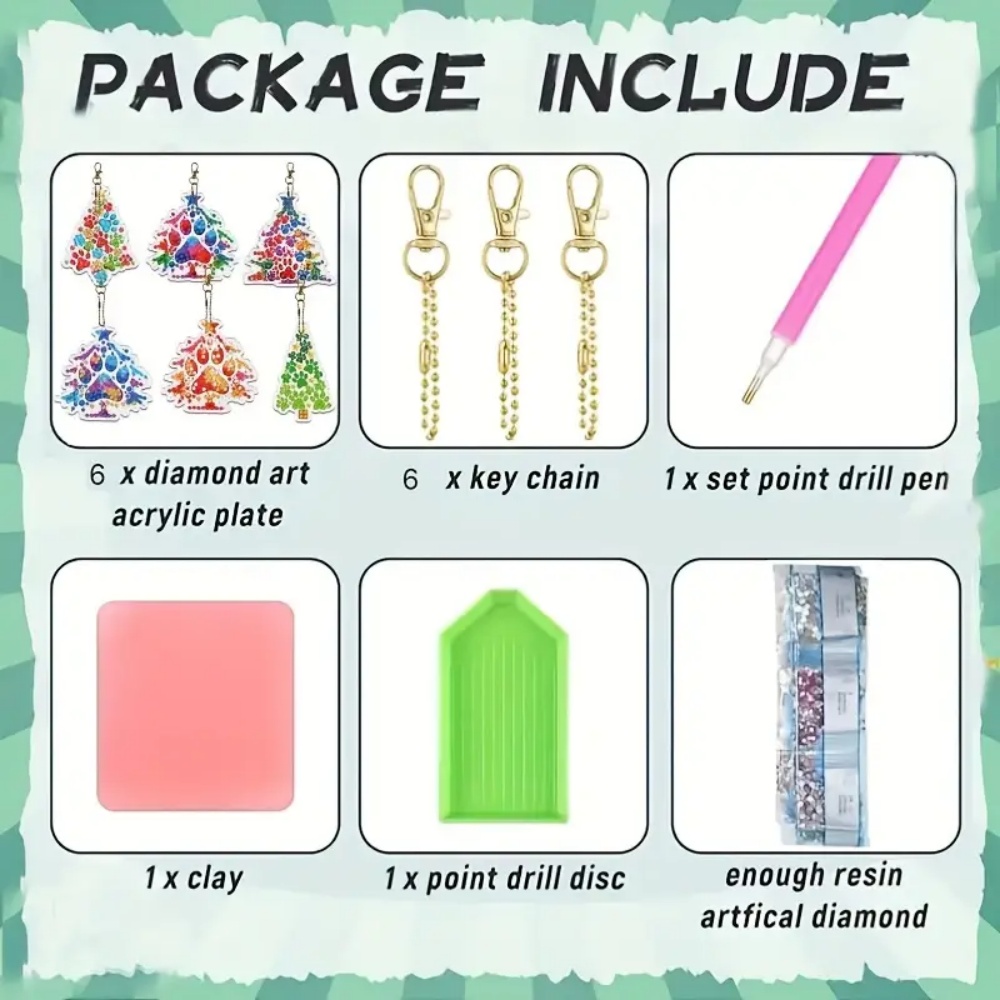 6pcs/Set DIY Christmas Tree Pa - đánh giá và giá Resin Craft For Beginners