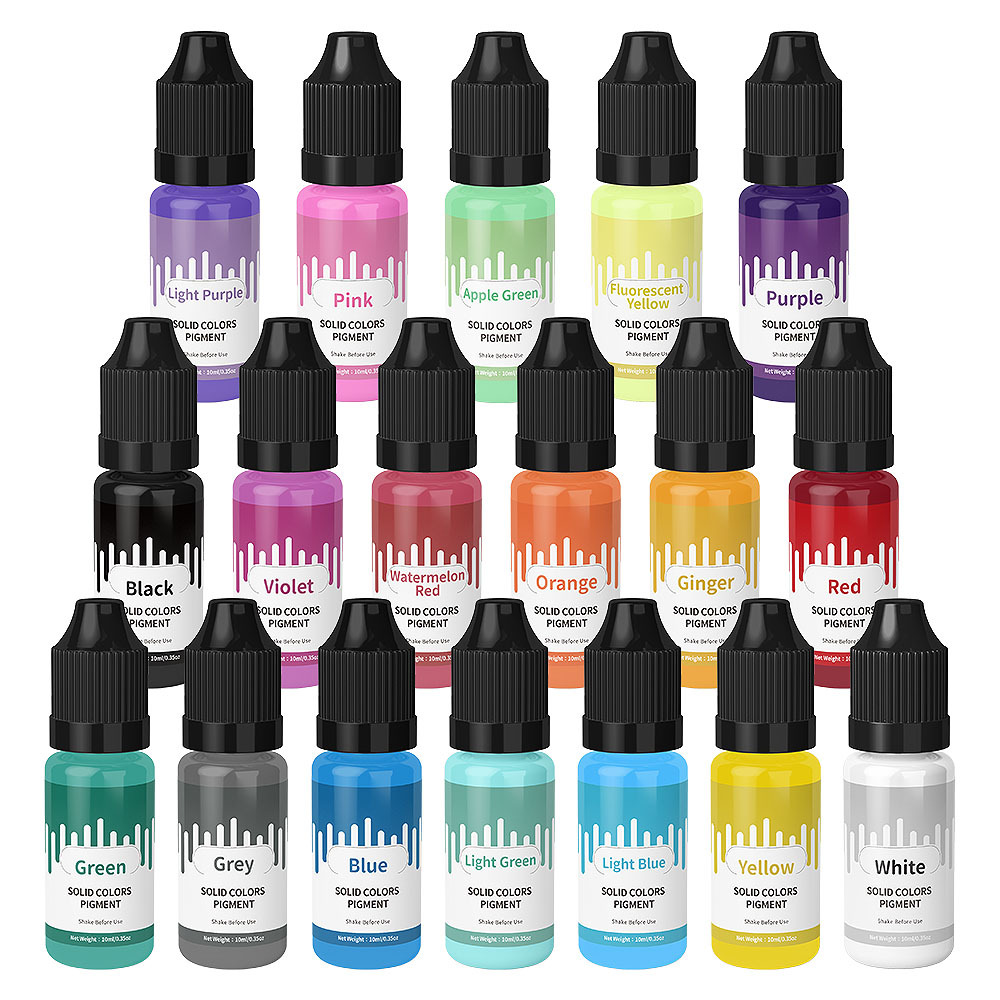 18Colors 10ml Macaron Solid Pa - đánh giá và giá Resin Pigment Set
