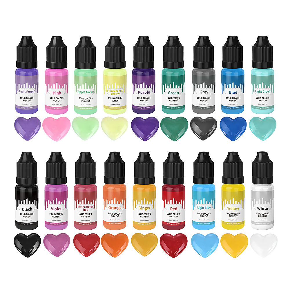 18Colors 10ml Macaron Solid Pa - đánh giá và giá Resin Pigment Set