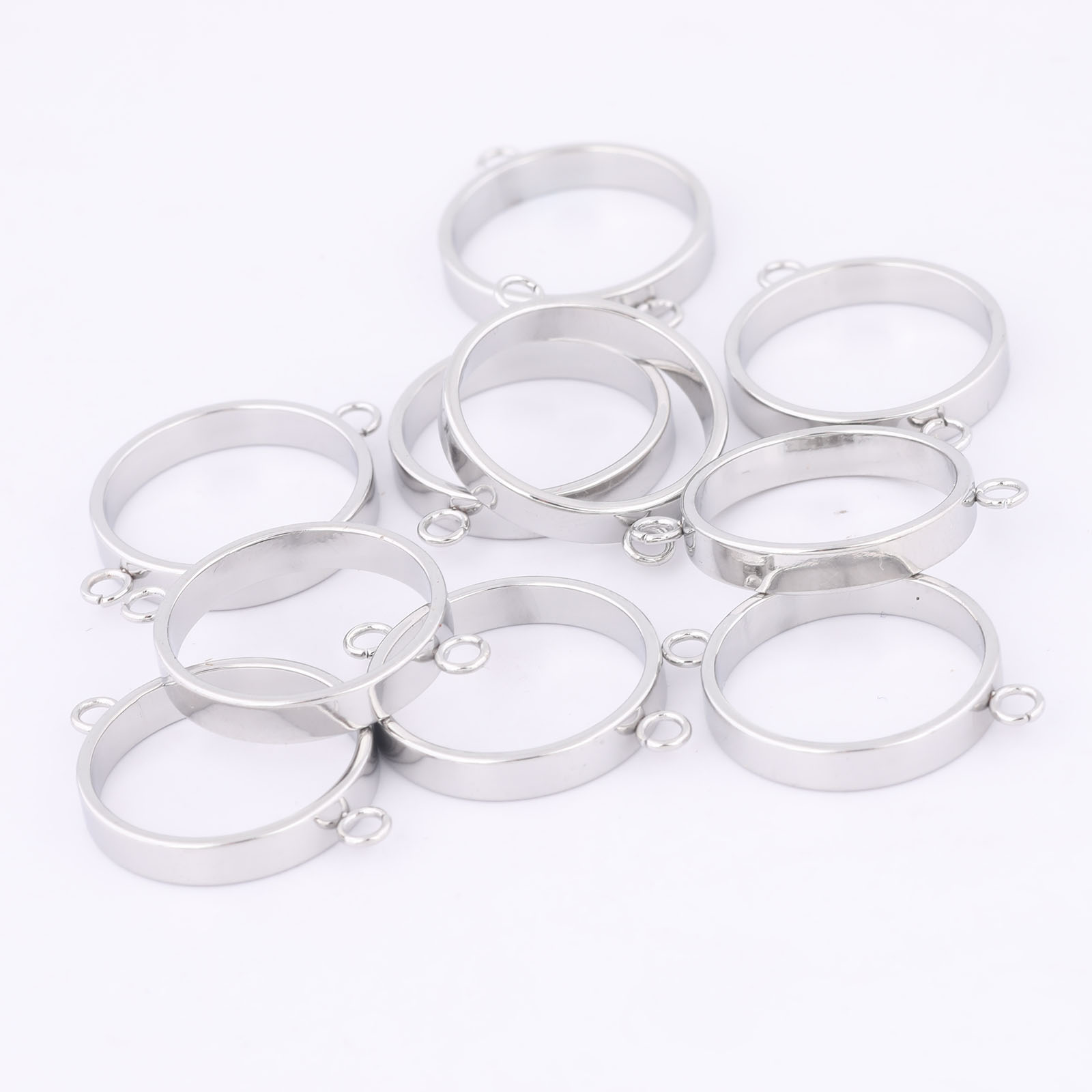 10pcs Stainless Steel 14mm Ope - đánh giá và giá Resin Craft Projects