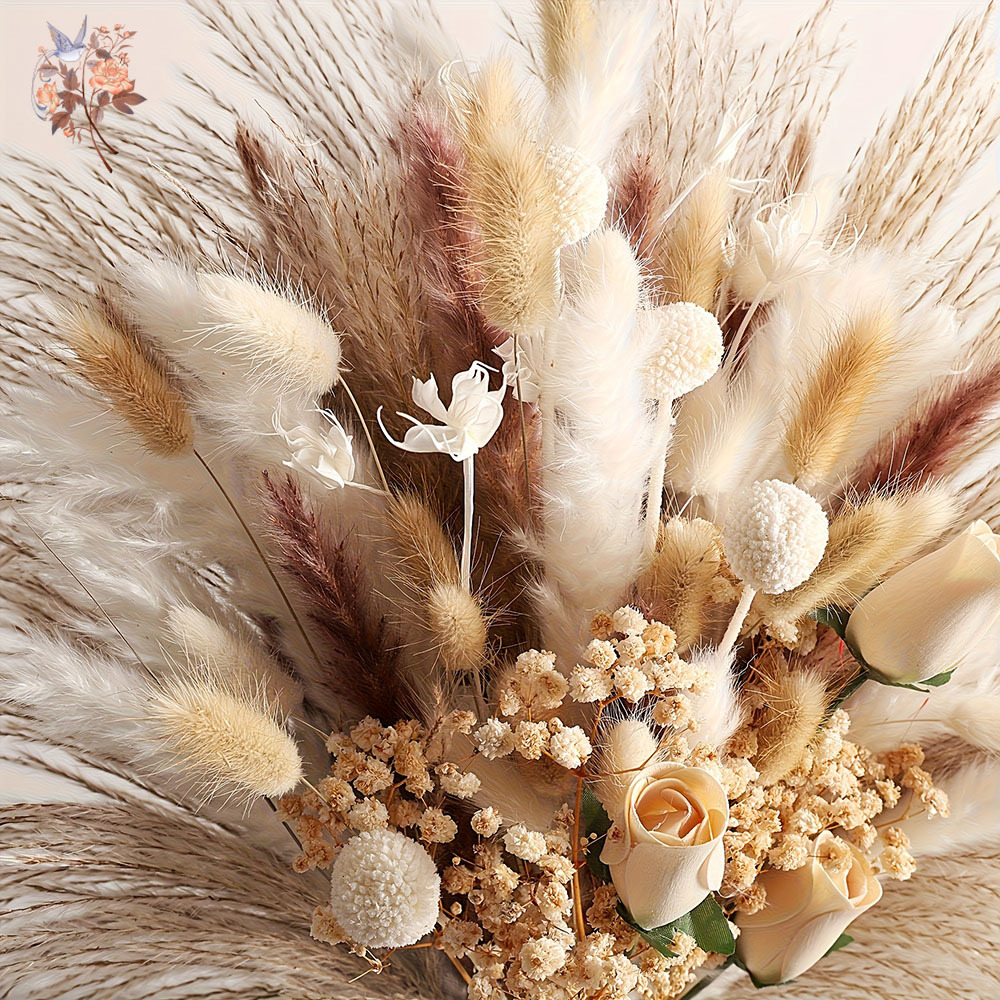 80Pcs Artificial Dried Flowers - đánh giá và giá Dried Flower Bulk