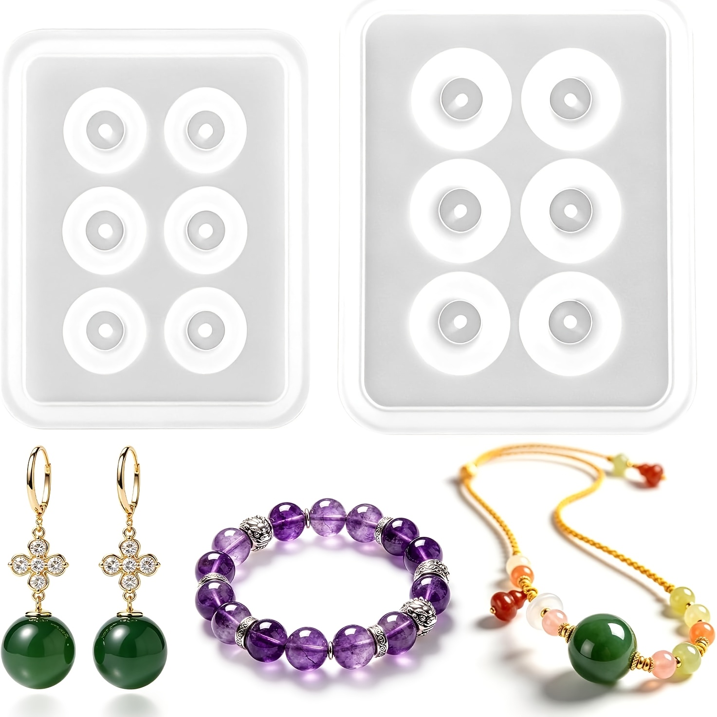 Two Perforated Spherical Silic - đánh giá và giá Resin Jewelry Kit