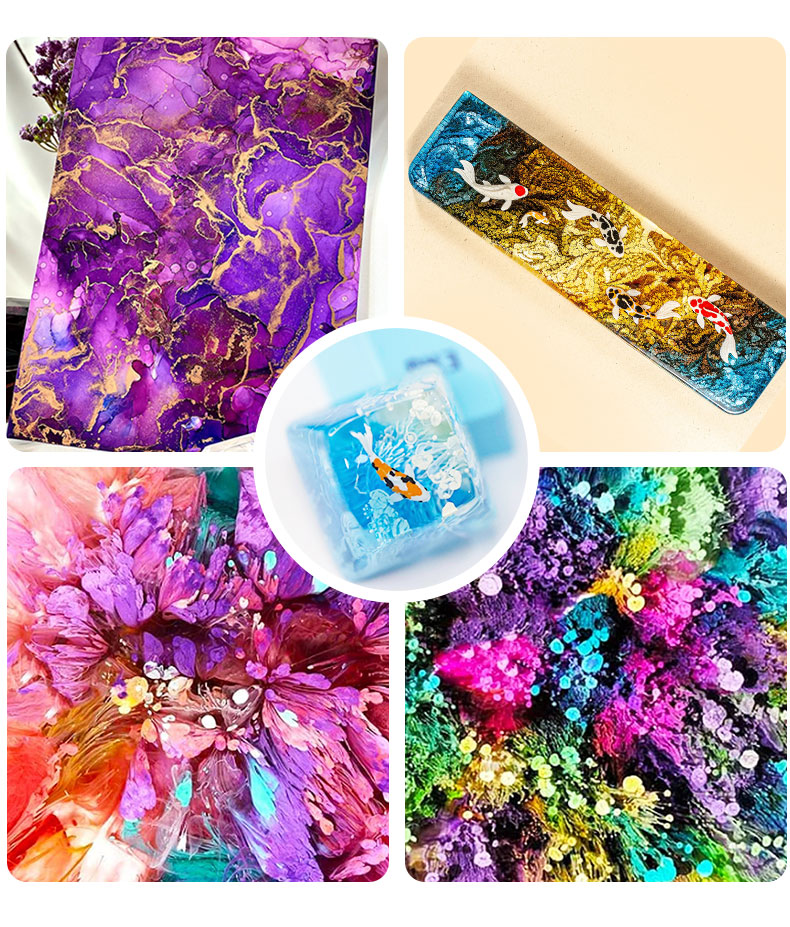 10ml Alcohol Ink Art Epoxy Res - đánh giá và giá Resin Dye Alcohol