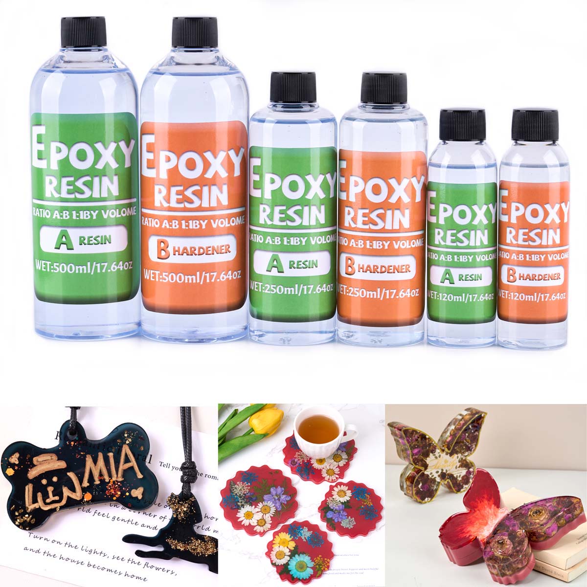 1:1 Ratio Epoxy Resin Kit Anti - đánh giá và giá Resin Jewelry Kit