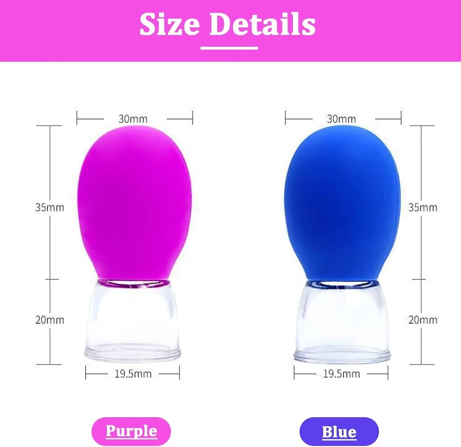 Mini Silicone Facial Cupping V - đánh giá và giá Vacuum Chamber Small