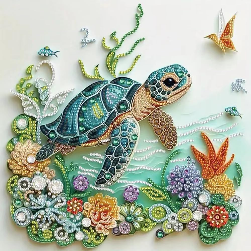 Sea Turtle Animal Diamond Pain - đánh giá và giá Resin Craft For Beginners