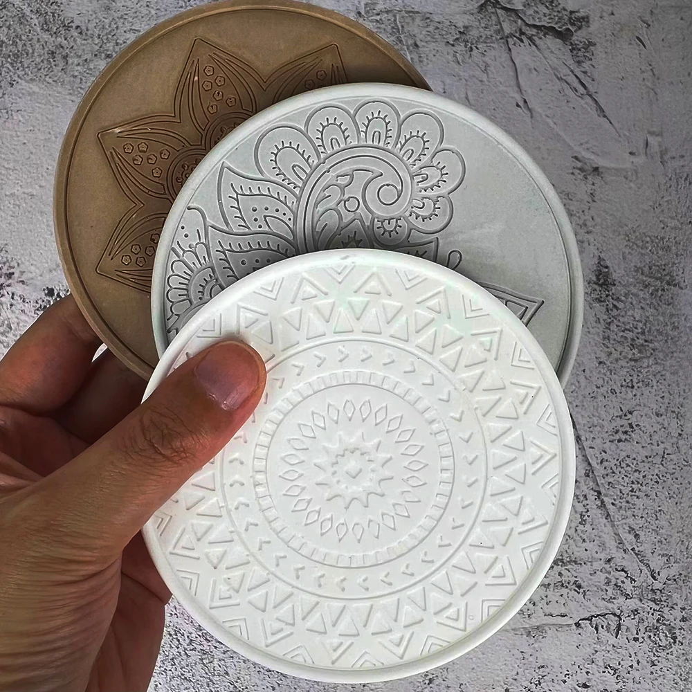 Mandala Round Coaster Resin Si - đánh giá và giá Coaster Mold Round