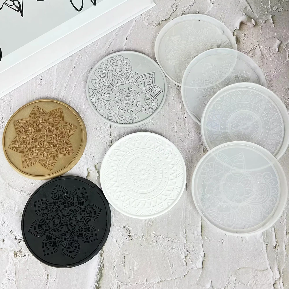 Mandala Round Coaster Resin Si - đánh giá và giá Coaster Mold Round