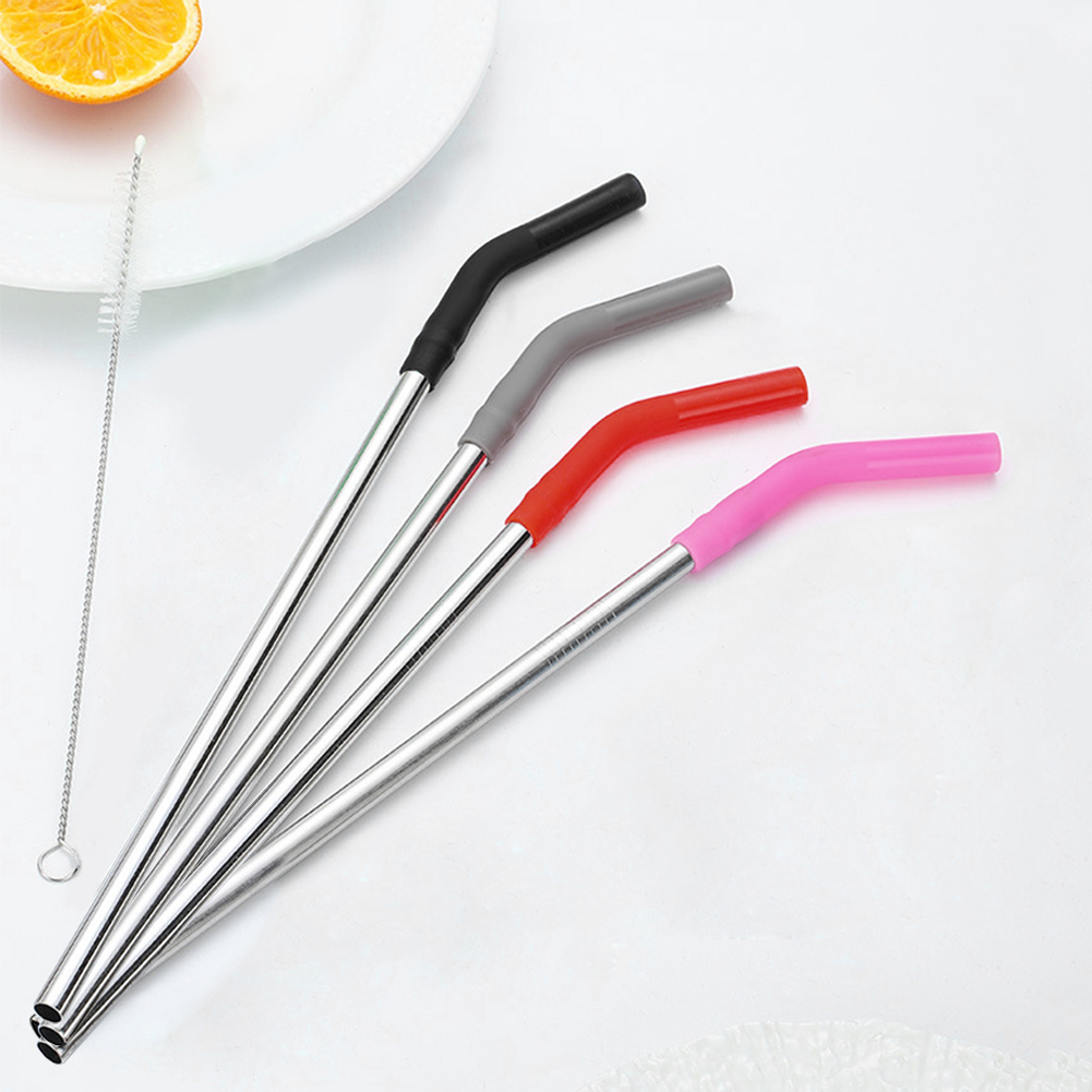 4Pcs Long Metal Straw with Sil - đánh giá và giá Mixing Cup Silicone
