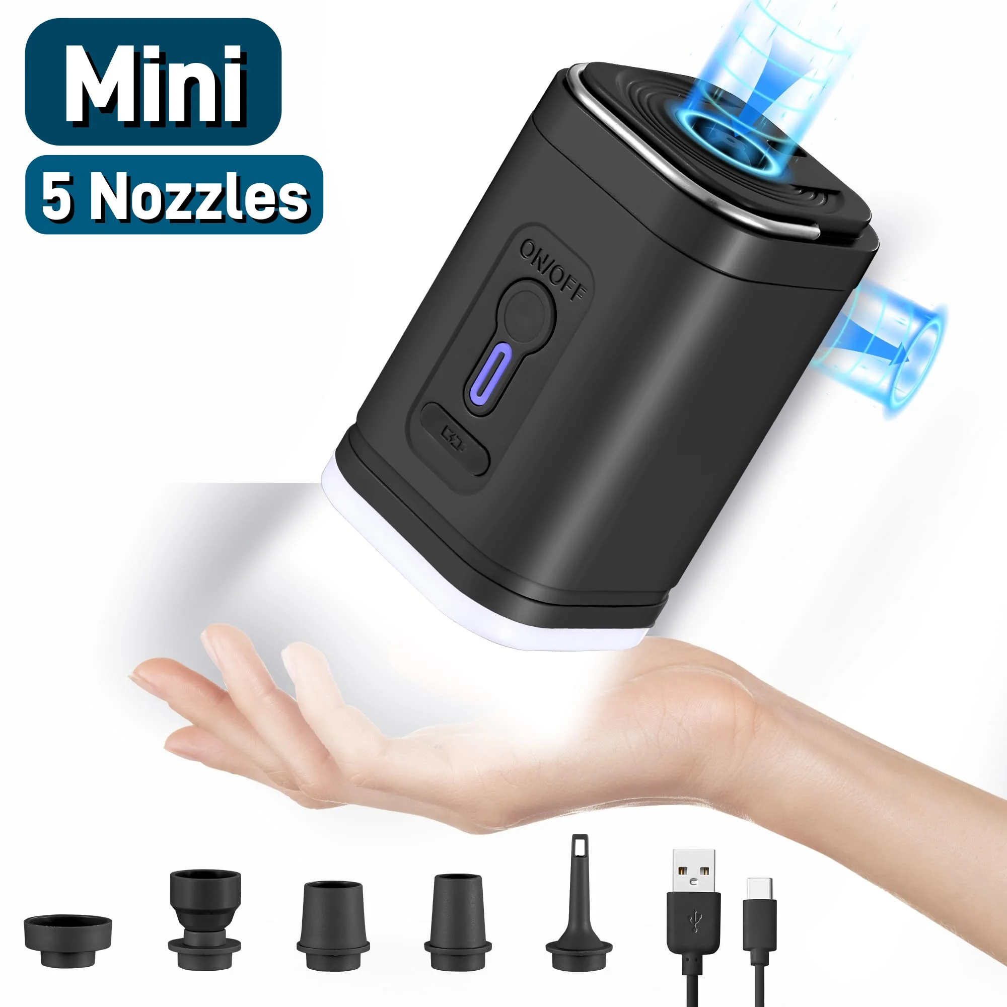 Mini Portable Air Pump with 13 - đánh giá và giá Vacuum Chamber Small