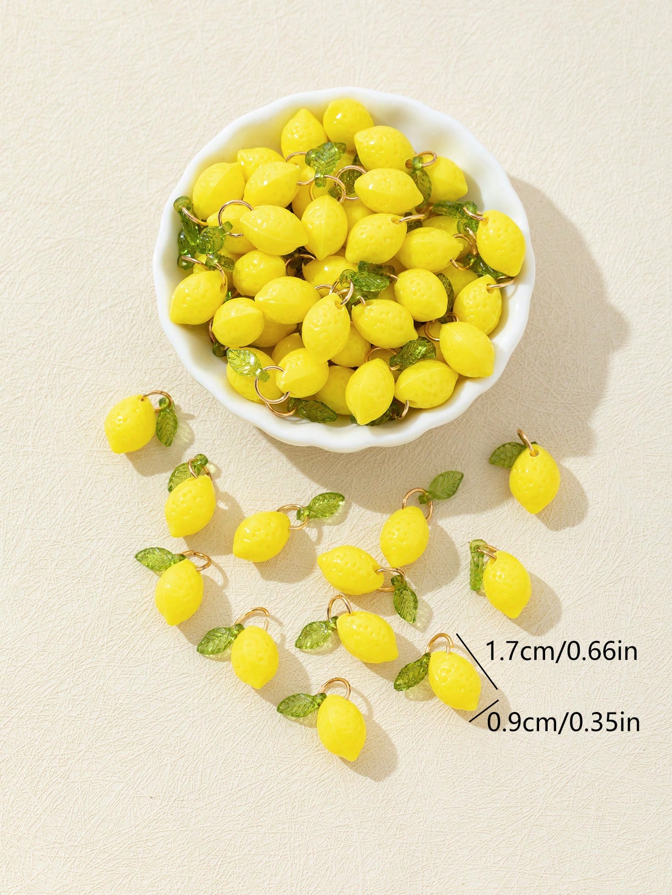 10Pcs 3D Lemon Resin Charms Pe - đánh giá và giá Resin Craft Material