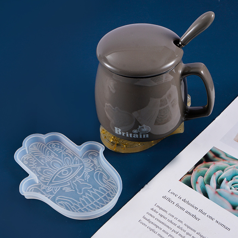 1 Cái DIY Coaster Tay Fatima D - đánh giá và giá Silicone Mold Tray