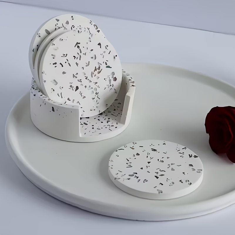 5pcs Round Coaster Silicone Mo - đánh giá và giá Coaster Mold Round