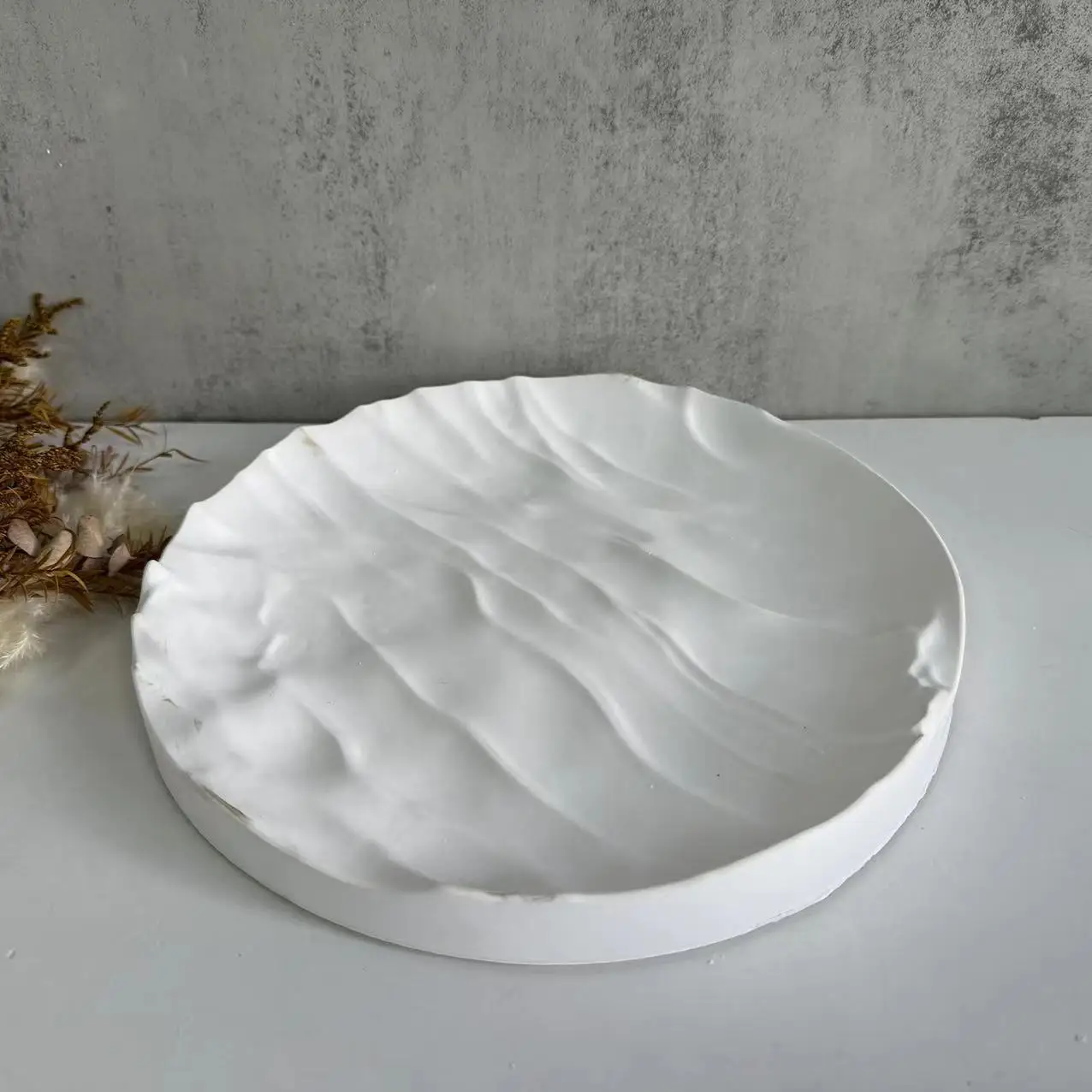 Irregular Ocean Waves Large Ro - đánh giá và giá Coaster Mold Round