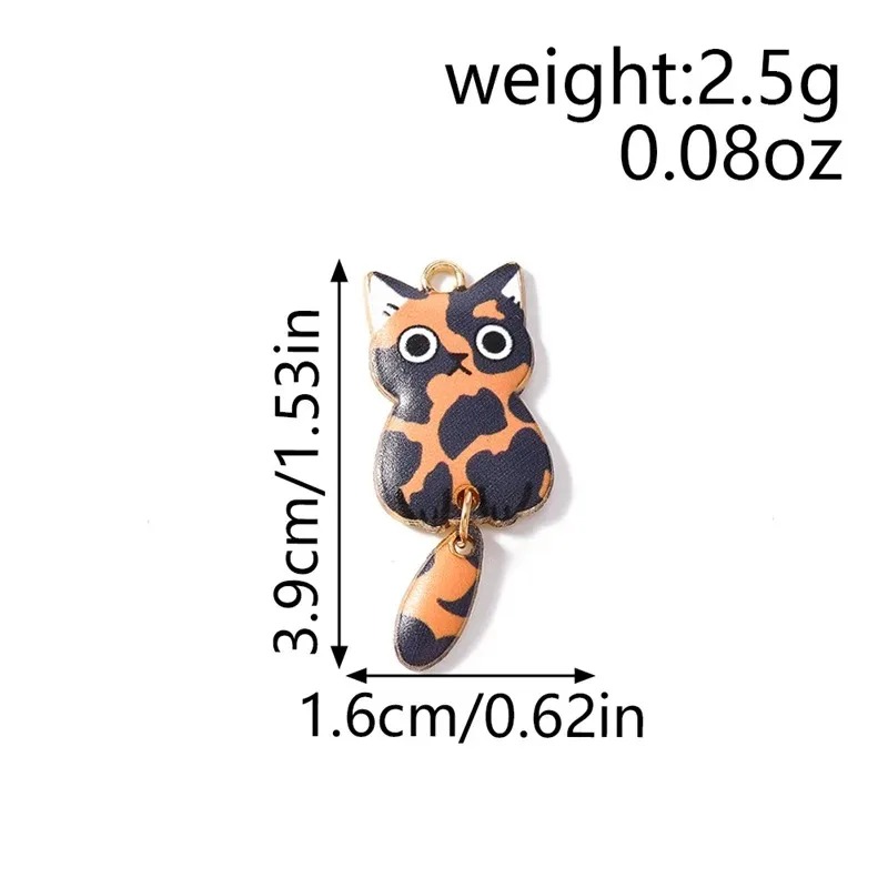 10Pcs 16×39mm Cute Cartoon Cat - đánh giá và giá Resin Craft Projects
