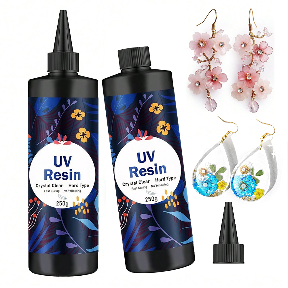 250g/500g UV Resin Clear Hard  - đánh giá và giá Resin Jewelry Kit