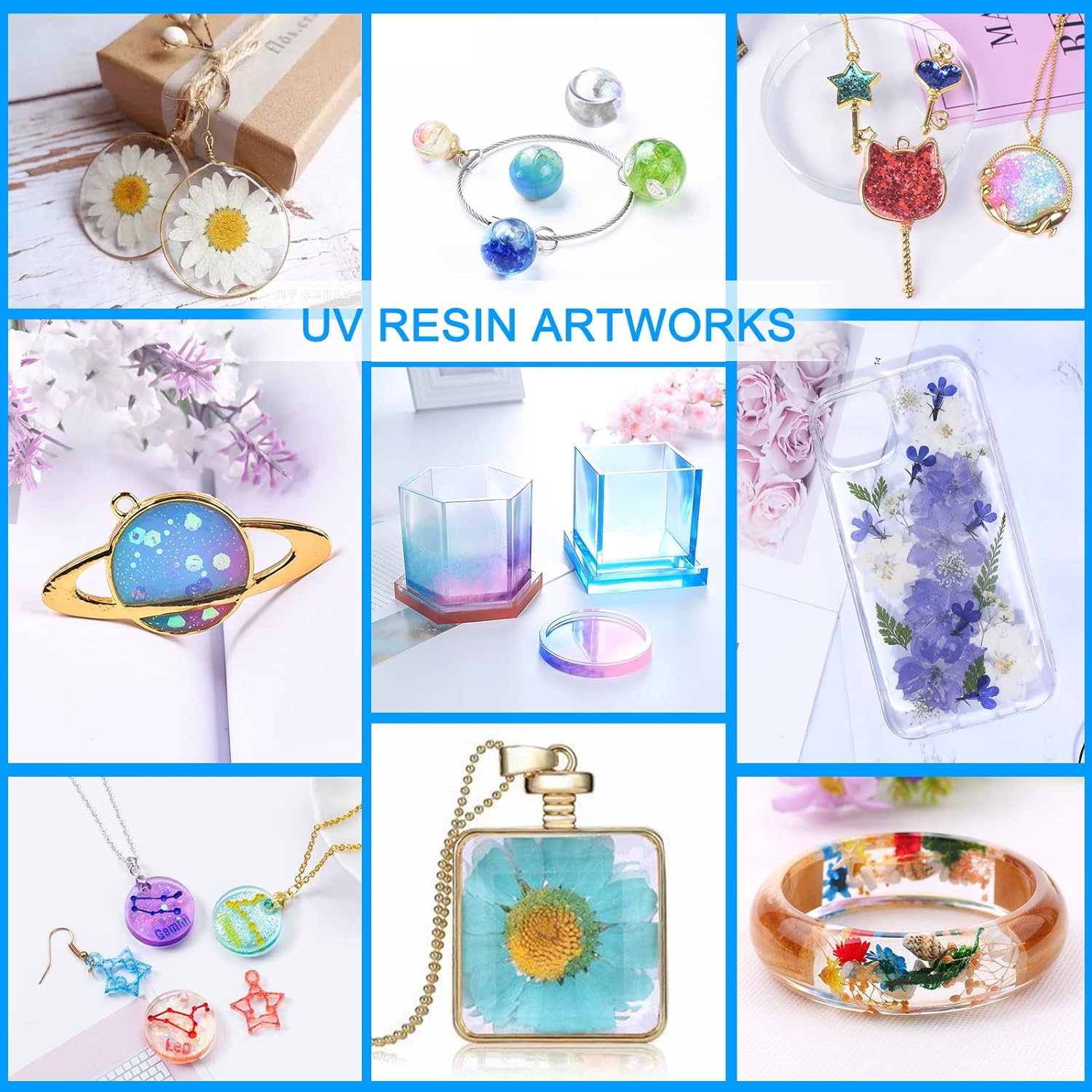 250g/500g UV Resin Clear Hard  - đánh giá và giá Resin Jewelry Kit