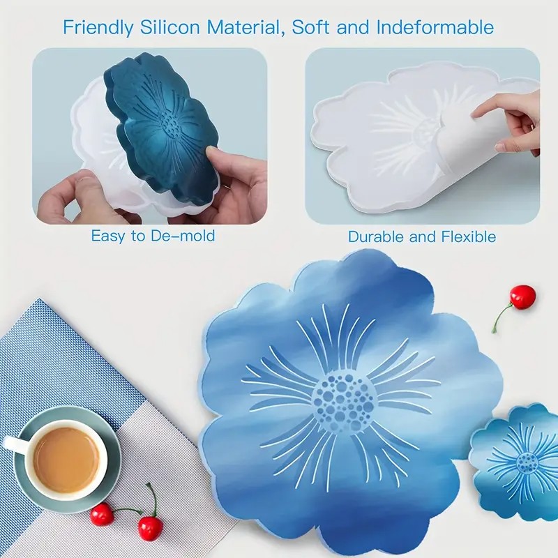 DIY Sakura Shaped Resin Mold - - đánh giá và giá Geode Mold Silicone