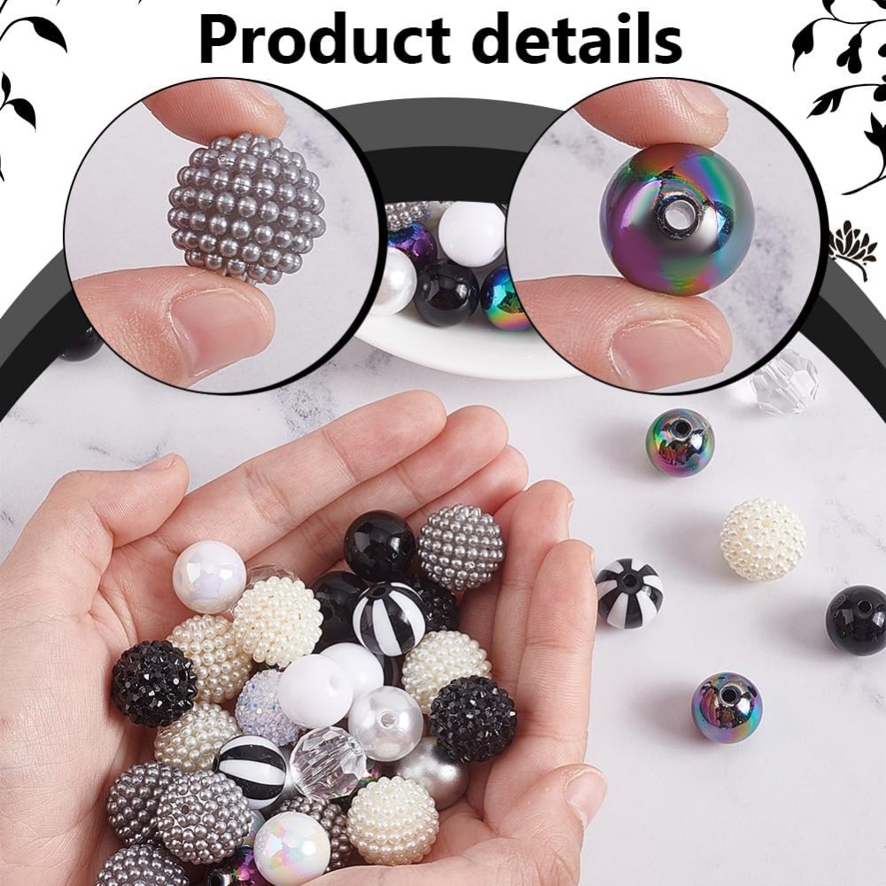 106pcs Chunky Beads 12 Styles  - đánh giá và giá Crafting Resin