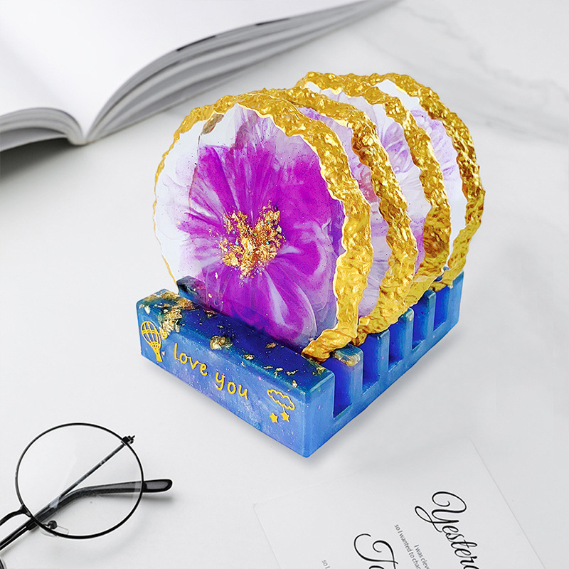 DM413 Drusy Coaster Resin Mold - đánh giá và giá Resin Craft Ideas