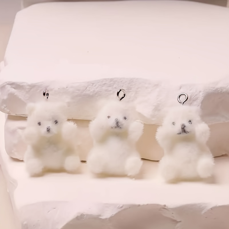 6Pcs Polar Bear Resin Charms C - đánh giá và giá Resin Craft Material