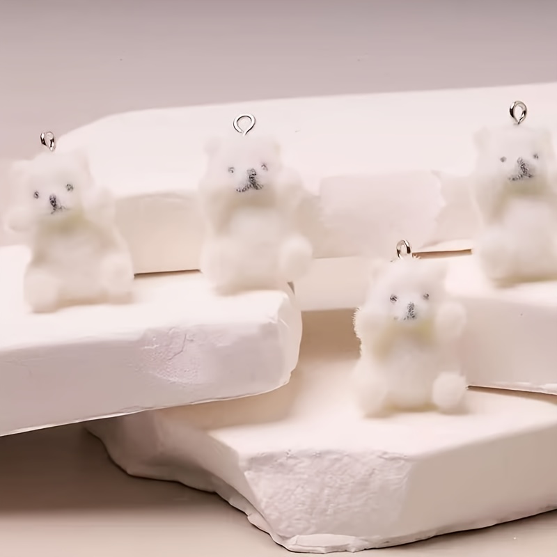 6Pcs Polar Bear Resin Charms C - đánh giá và giá Resin Craft Material