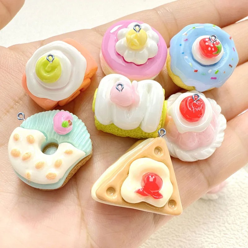 10Pcs Mini Simulated Cute Cake - đánh giá và giá Resin Craft Material