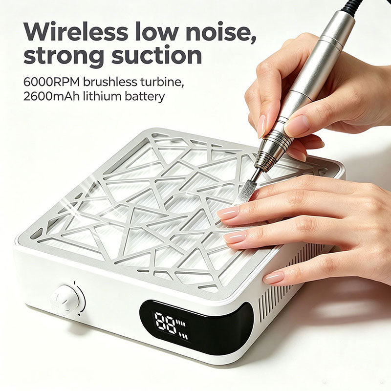 Rechargeable Nail Dust Collect - đánh giá và giá Vacuum Chamber Small