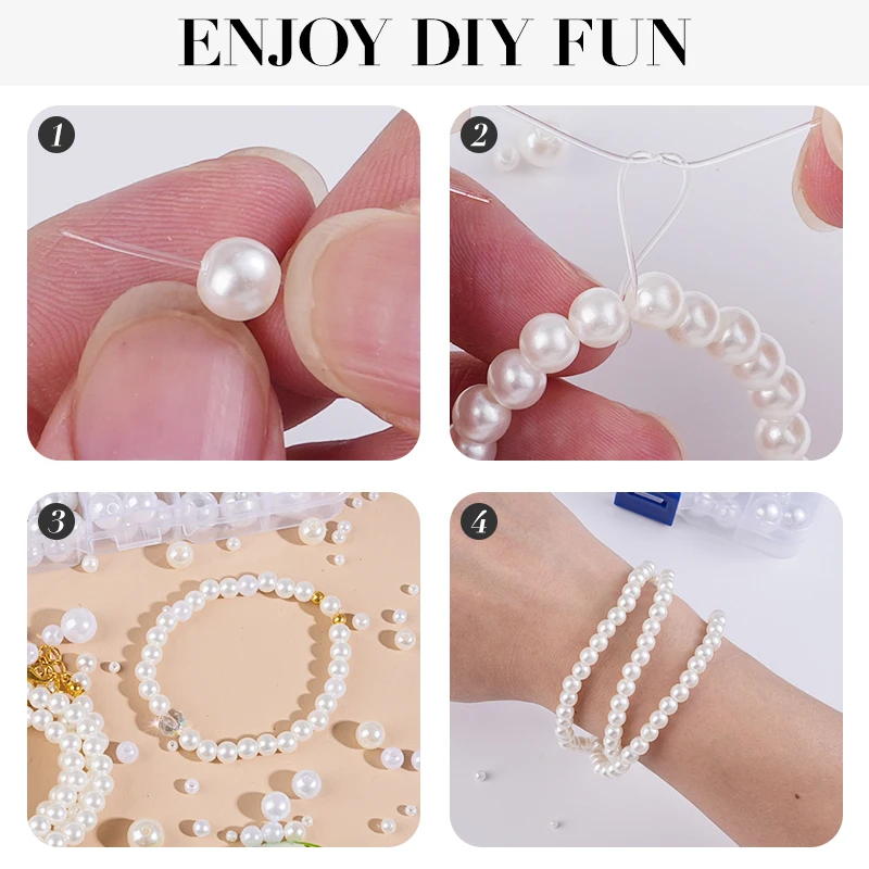 800pcs Artificial Faux Pearl R - đánh giá và giá Resin Jewelry Kit