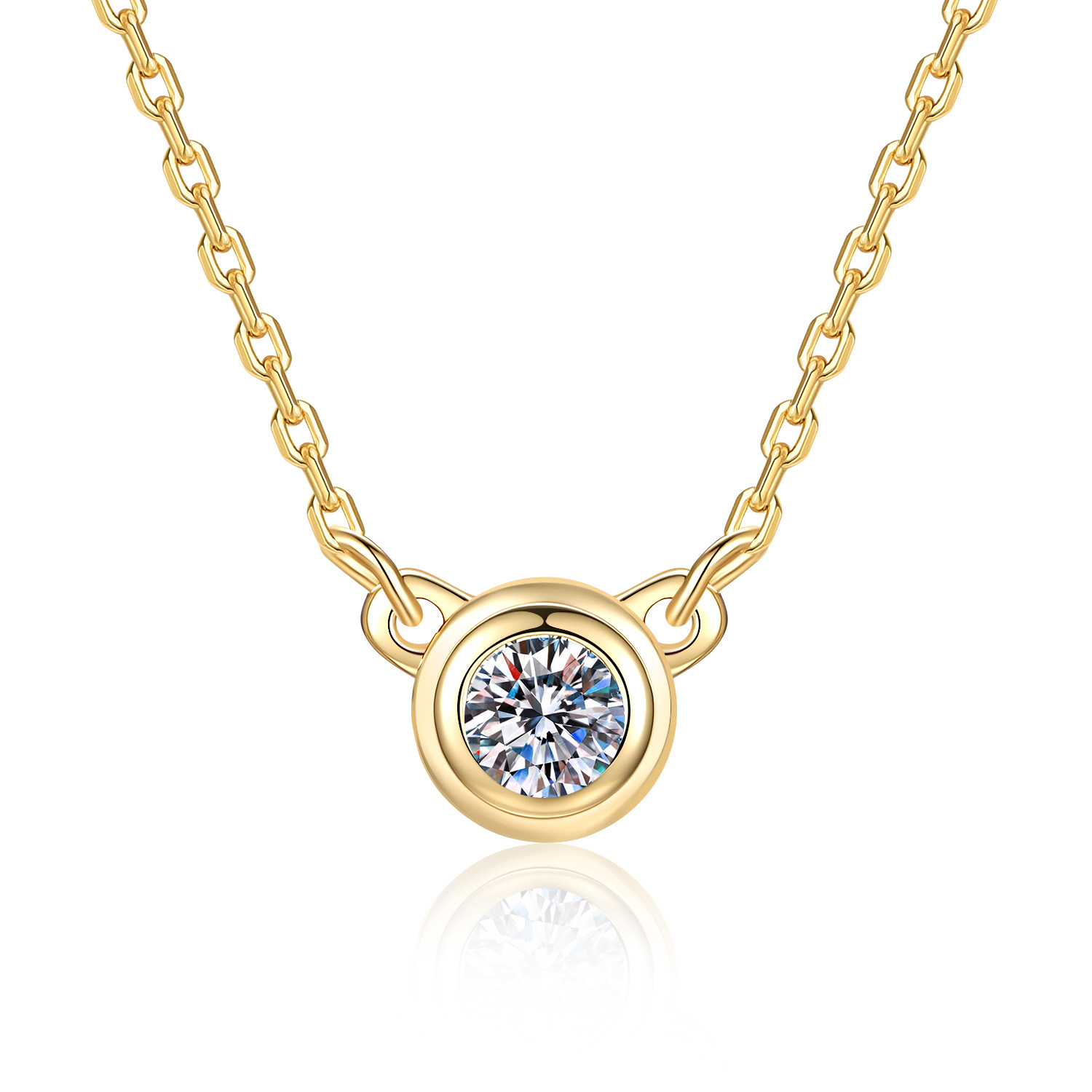 S925 Sterling Silver Moissanit - đánh giá và giá Bezels Set Pendant