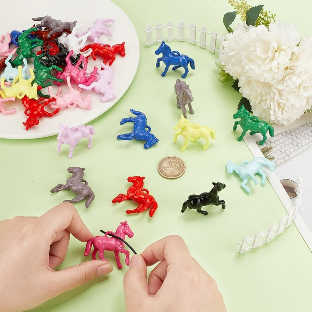 48pcs Opaque Acrylic Pendants  - đánh giá và giá Crafting Resin