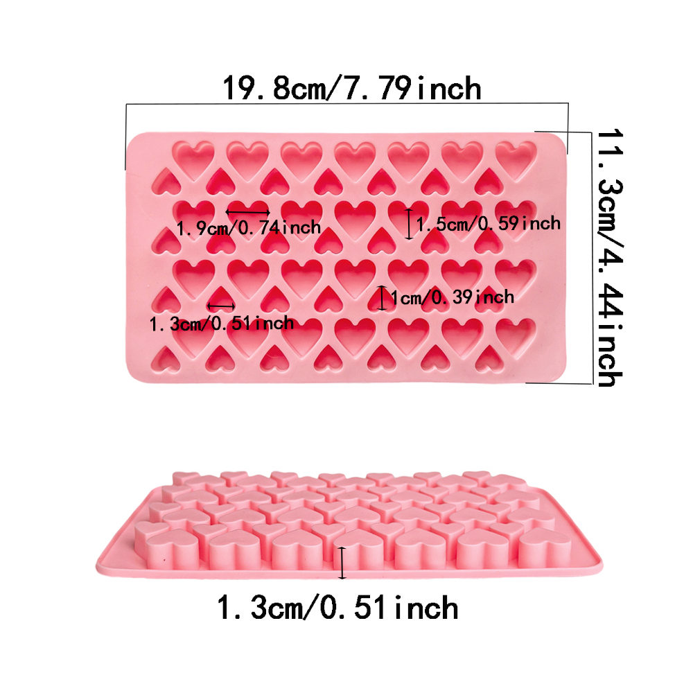 56 cavity size heart-shaped ch - đánh giá và giá Silicone Mold Tray