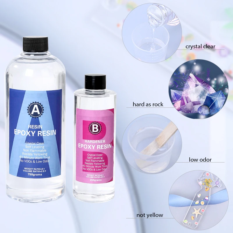Epoxy Resin Kit Crystal Clear  - đánh giá và giá Mixing Cup Silicone