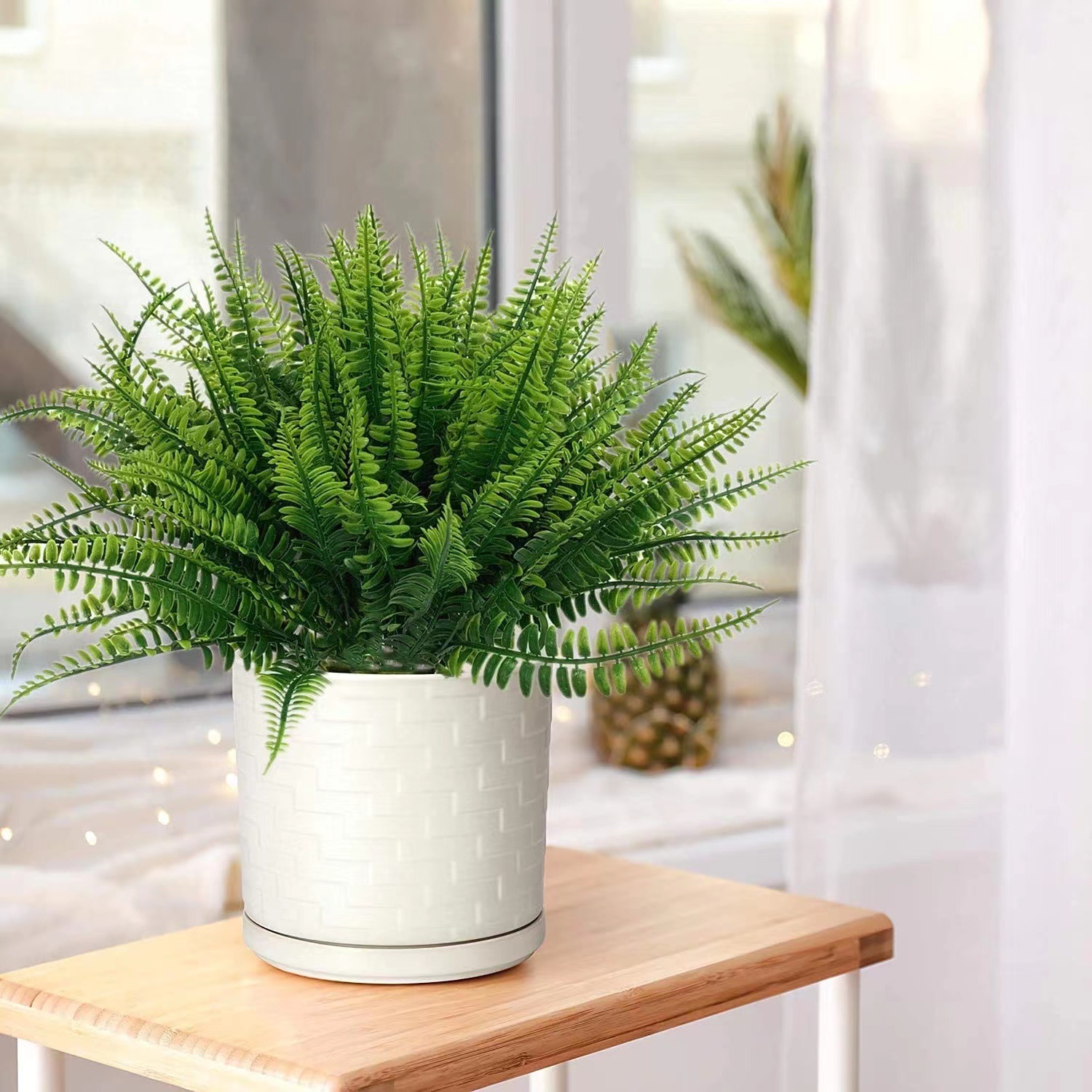 Artificial Persian Ferns Flowe - đánh giá và giá Terrarium Moss Art