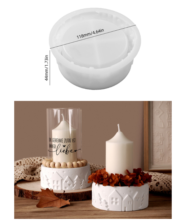 Relief House Bowl Silicone Mol - đánh giá và giá Coaster Mold Round
