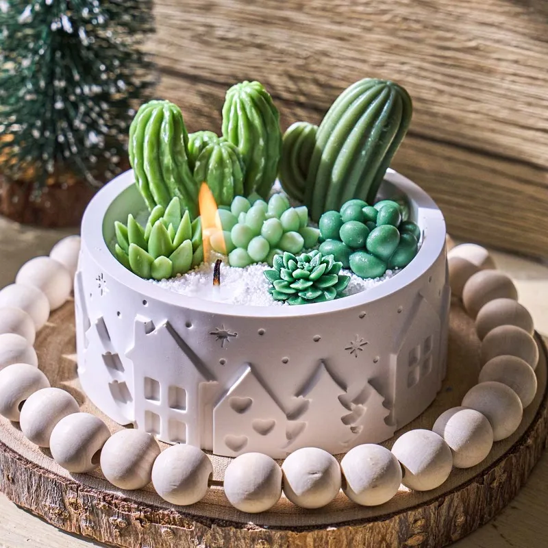 Relief House Bowl Silicone Mol - đánh giá và giá Coaster Mold Round