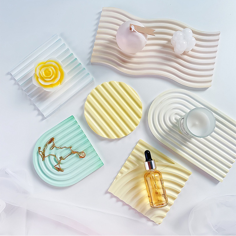 DIY Striped Wave Tray Mold For - đánh giá và giá Silicone Mold Tray