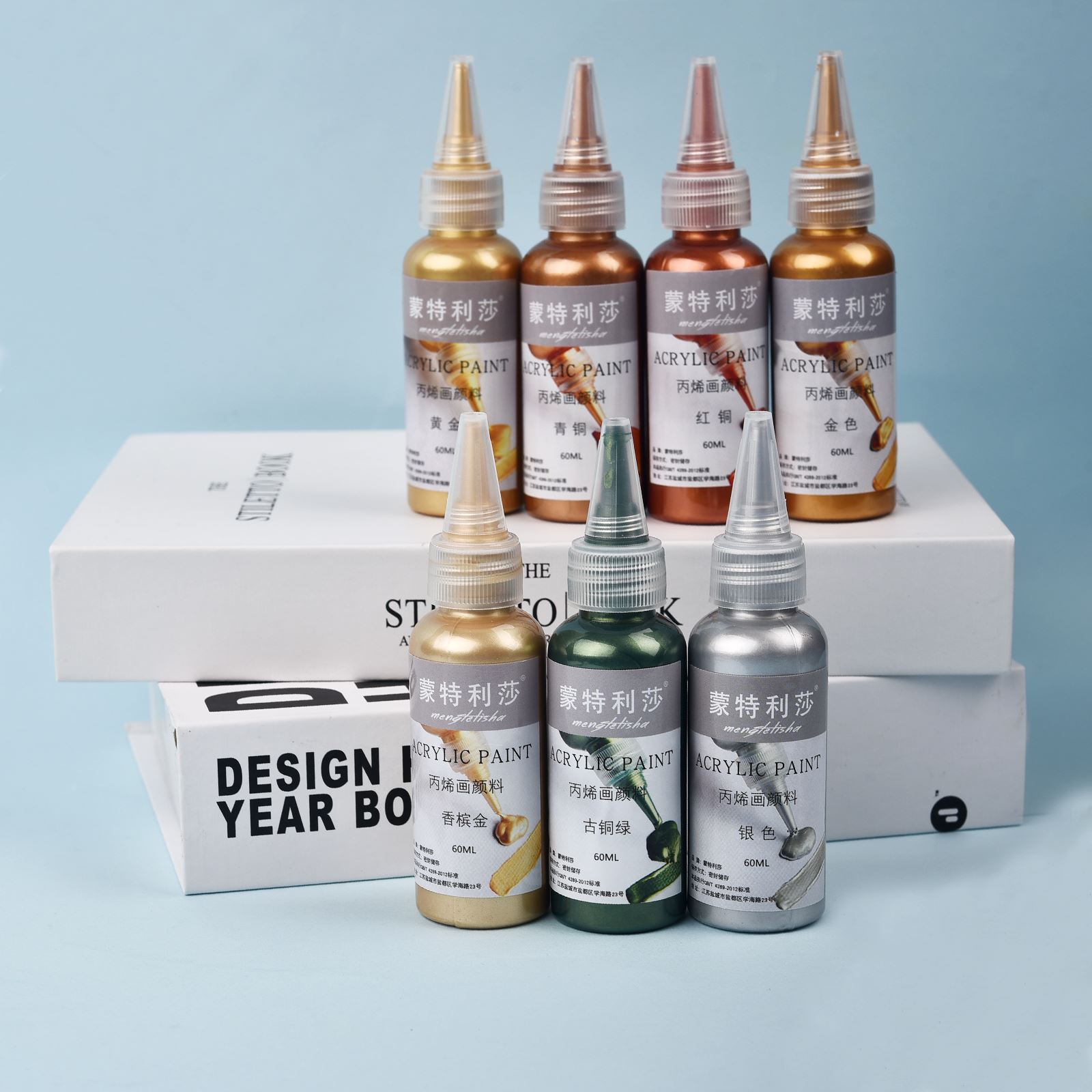 7 Colors 60ml/Bottle Metallic  - đánh giá và giá Resin Pigment Set