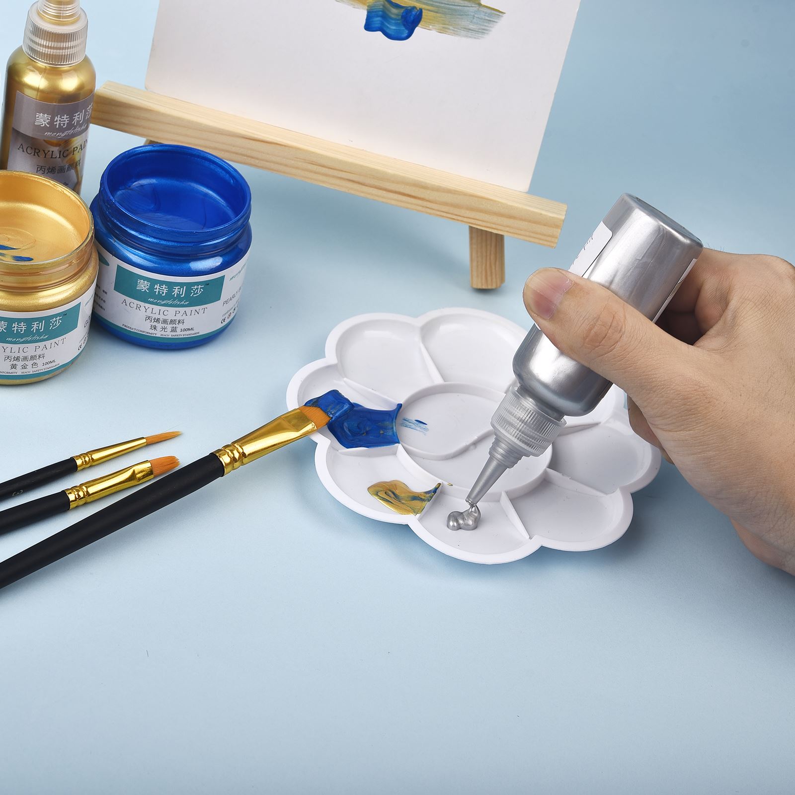 7 Colors 60ml/Bottle Metallic  - đánh giá và giá Resin Pigment Set