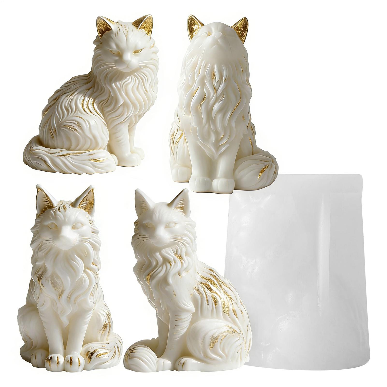 Cat Resin Mold | Sitting Cat S - đánh giá và giá Resin Craft Workshop