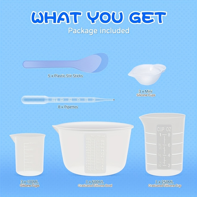Silicone Resin Mixing Measurin - đánh giá và giá Mixing Cup Silicone
