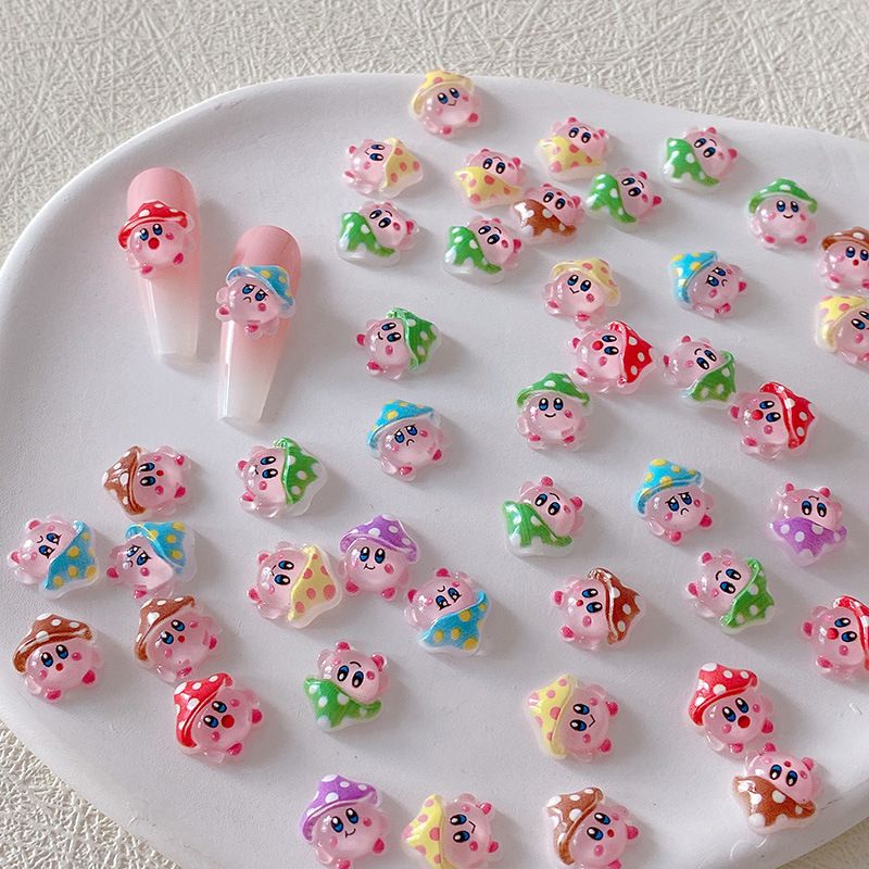 2/10/20pcs Kirby Nail Charms 3 - đánh giá và giá Crafting Resin